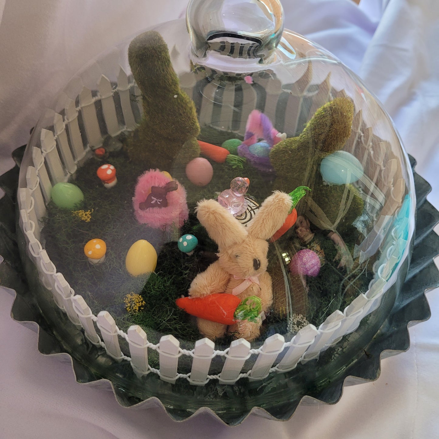 Miniature Easter Garden Dome